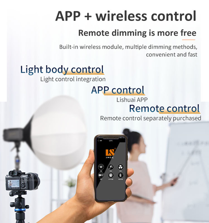 Coolcam 200X 220W max Bi-color professional fill light portable and lightweight