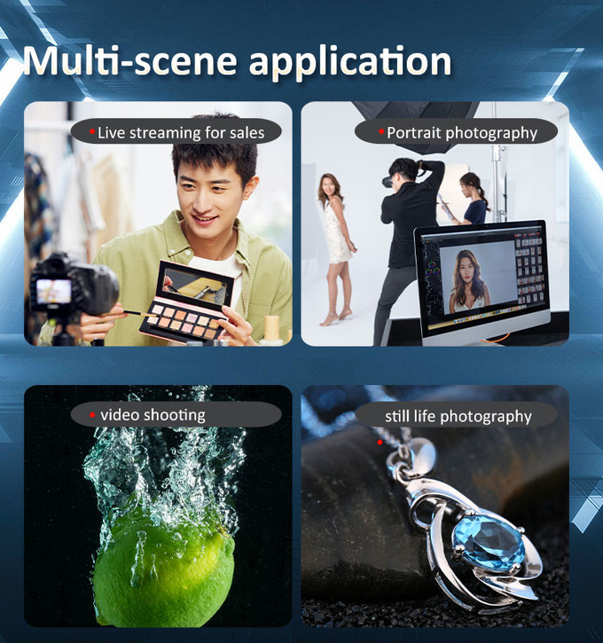 Coolcam 200X 220W max Bi-color professional fill light portable and lightweight