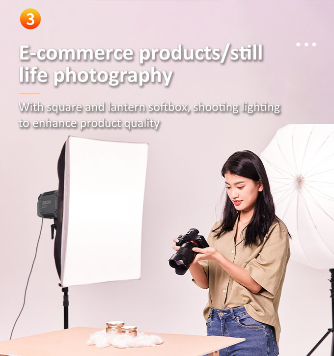 Coolcam 200X 220W max Bi-color professional fill light portable and lightweight