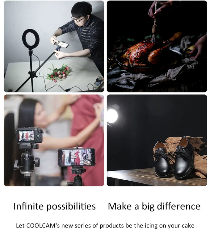 500W COOLCAM 600X Bi-color Spotlight High-power COB monolight for photographic or movie