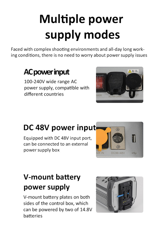 500W COOLCAM 600X Bi-color Spotlight High-power COB monolight for photographic or movie