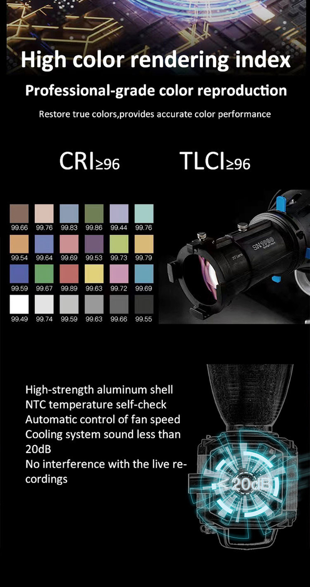 660W COOLCAM 600D Spotlight High-power COB monolight for photographic or movie