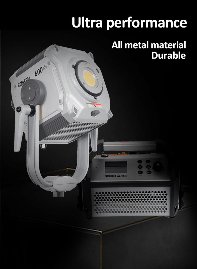 660W COOLCAM 600D Spotlight High-power COB monolight for photographic or movie