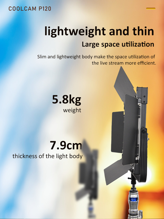 COOLCAM P120 LED Bi-color LED photo studio Light 120W