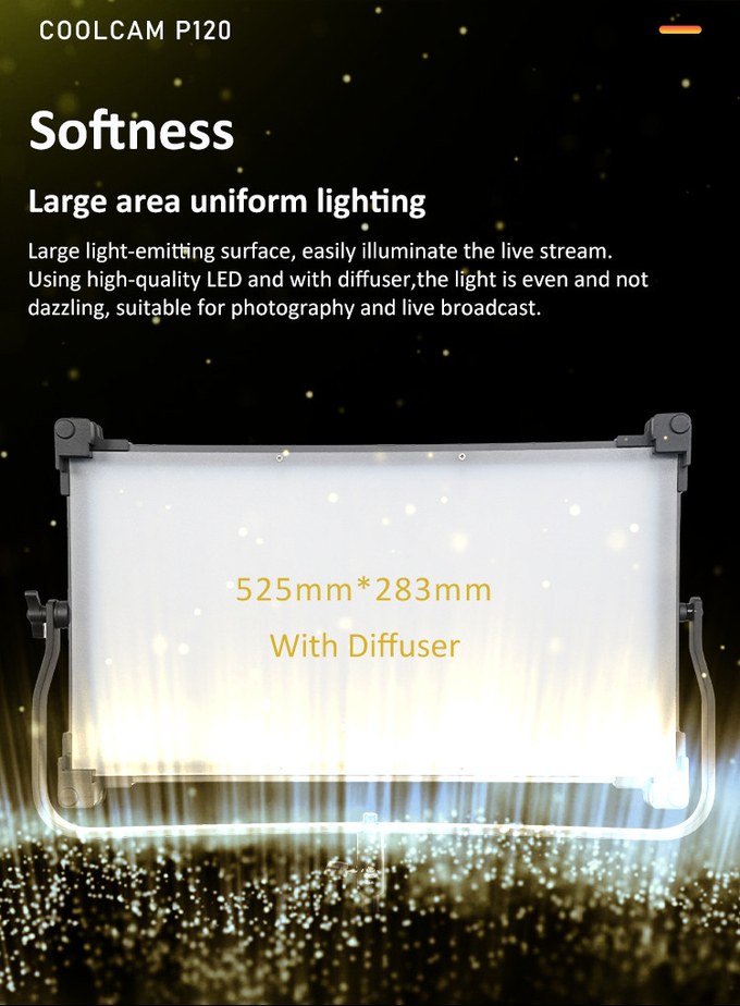COOLCAM P120 LED Bi-color LED photo studio Light 120W
