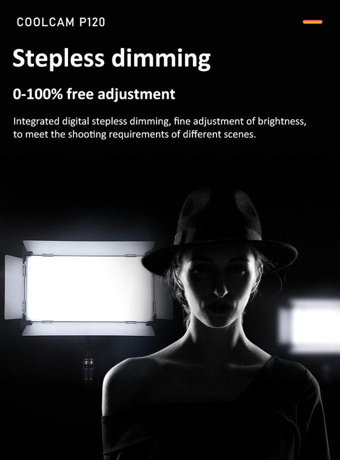 COOLCAM P120 LED Bi-color LED photo studio Light 120W