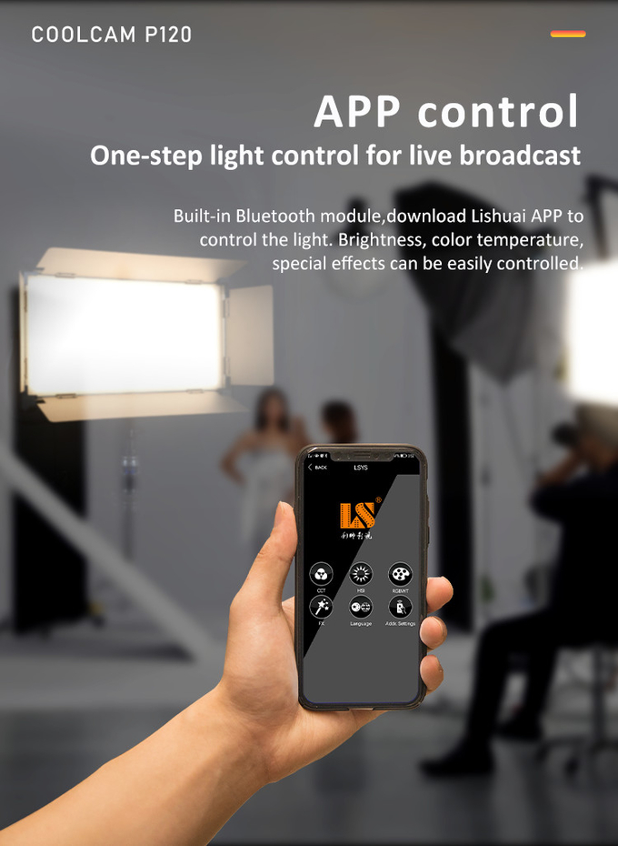 COOLCAM P120 LED Bi-color LED photo studio Light 120W