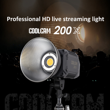 Coolcam 200X 220W max Bi-color professional fill light portable and lightweight