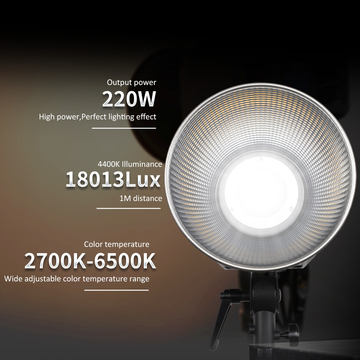 Coolcam 200X 220W max Bi-color professional fill light portable and lightweight