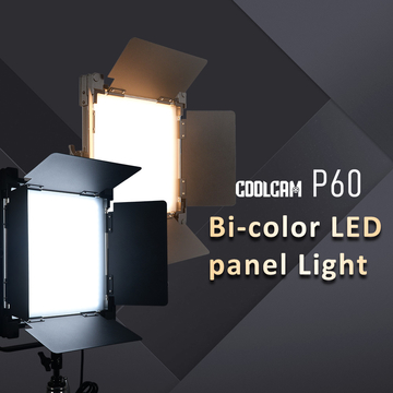 60W COOLCAM P60 LED Bi-color LED photo studio Light