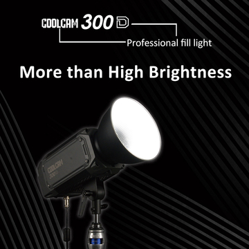 310W Coolcam 300D Professional fill light High brightness for live streaming,photography and short video